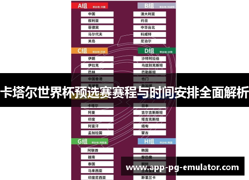 卡塔尔世界杯预选赛赛程与时间安排全面解析
